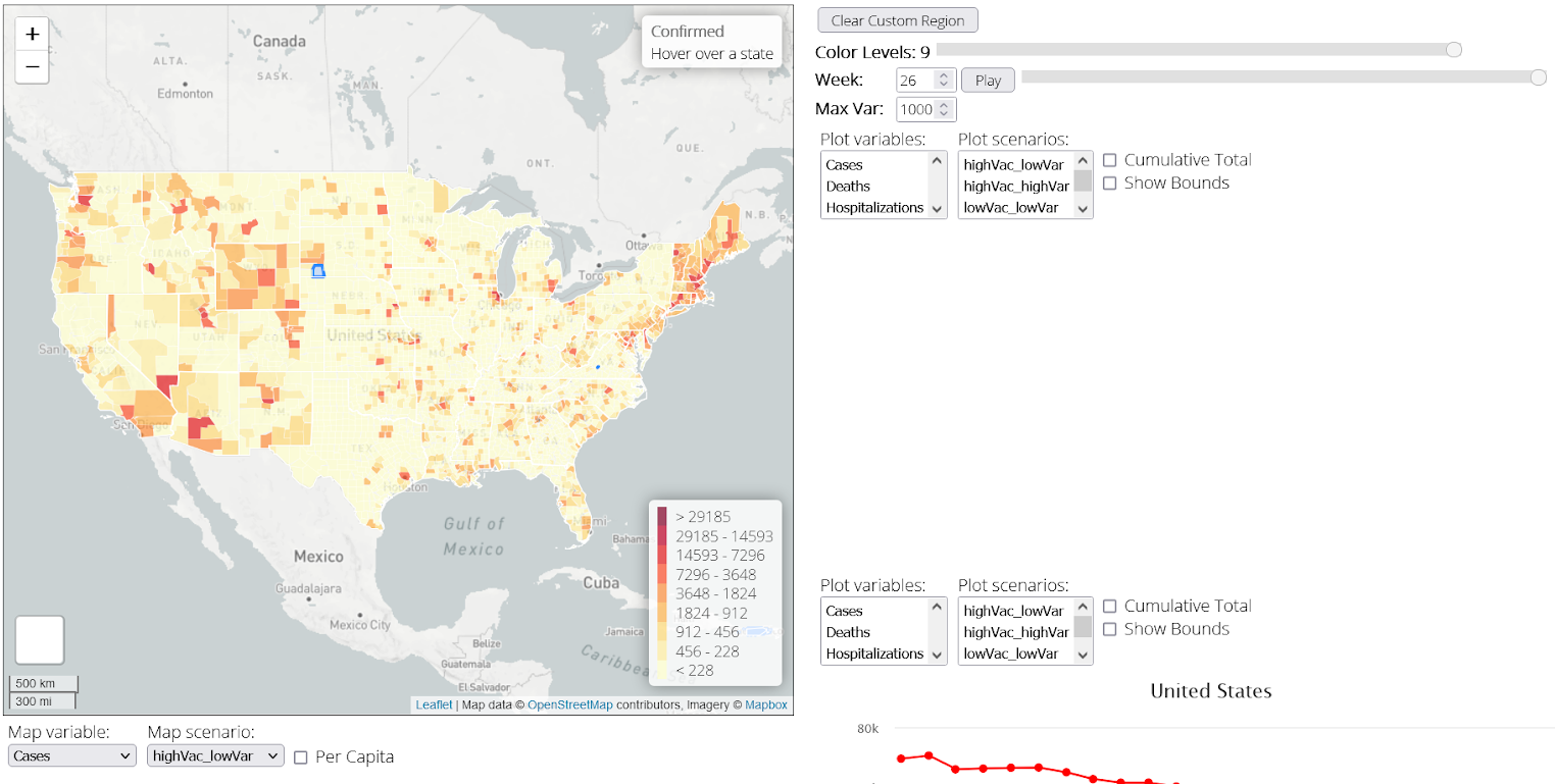 US Cases Visualization Image Not Available